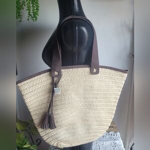 Institut Esthederm Large Straw Tote